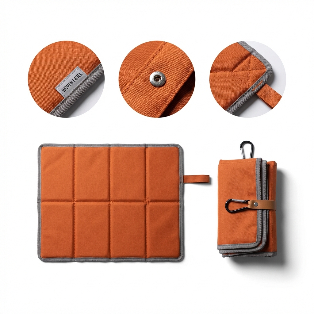 Collapsible Stadium Seat Mat with Carry Strap