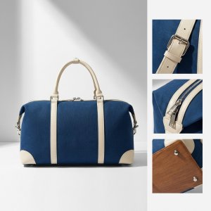 Riveted Stripe Weekender - Durable, Multi-Pocket Carryall