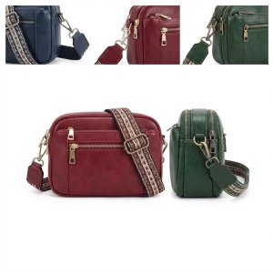 Eco-Chic Adjustable Vegan Leather Crossbody Bag